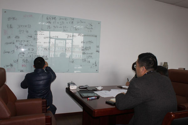 惠合機械給公司高管層培訓現(xiàn)場圖